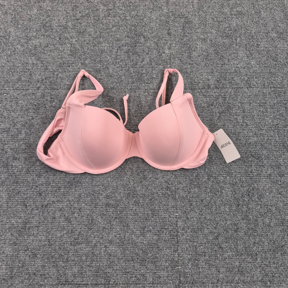 Ardene Women Pink Underwire Bikini Top Molded Cup Swimwear Large